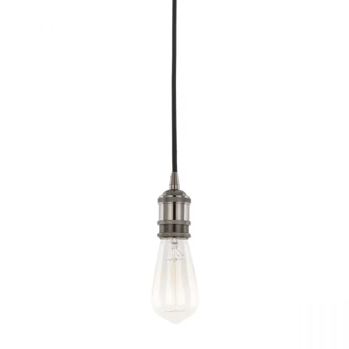 Classo, nowoczesna oprawka wisząca, czarna, E27, DS-M-034 SHINY BLACK